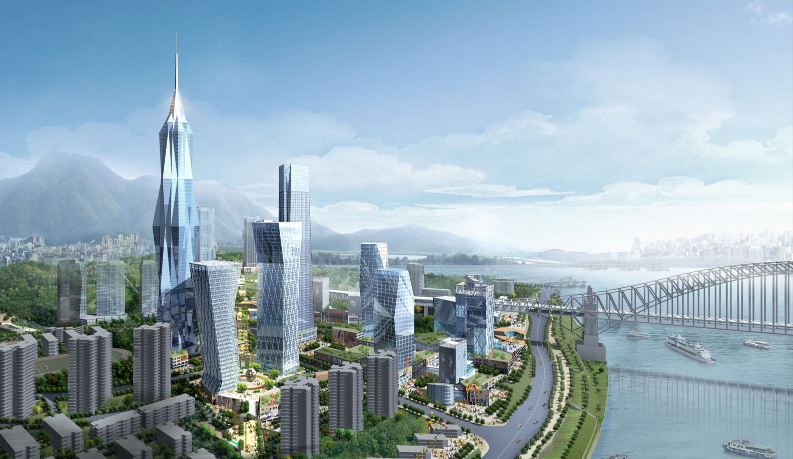 重庆cbd南岸总部经济区城市设计